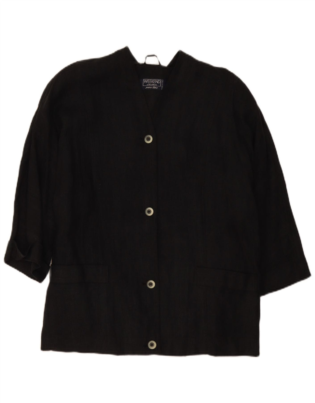 Max Mara Γυναικείο Σαββατοκύριακο Oversized τζάκετ blazer UK 10 Small Black