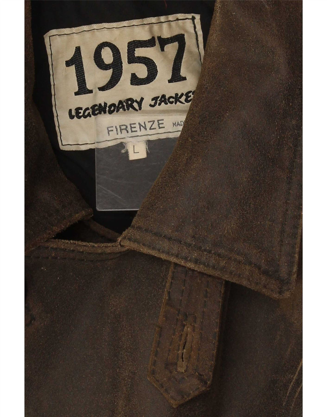 Legendary Jacket 1957 Ανδρικό Δερμάτινο Παλτό UK 40 Large Brown