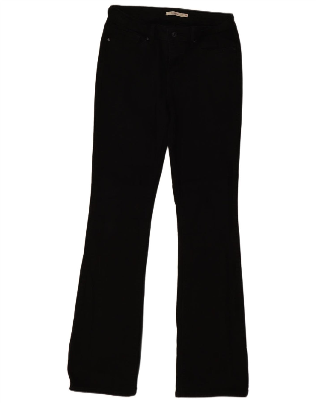 Levi's Womens 715 Bootcut Jeans W29 L33 Μαύρο βαμβακερό