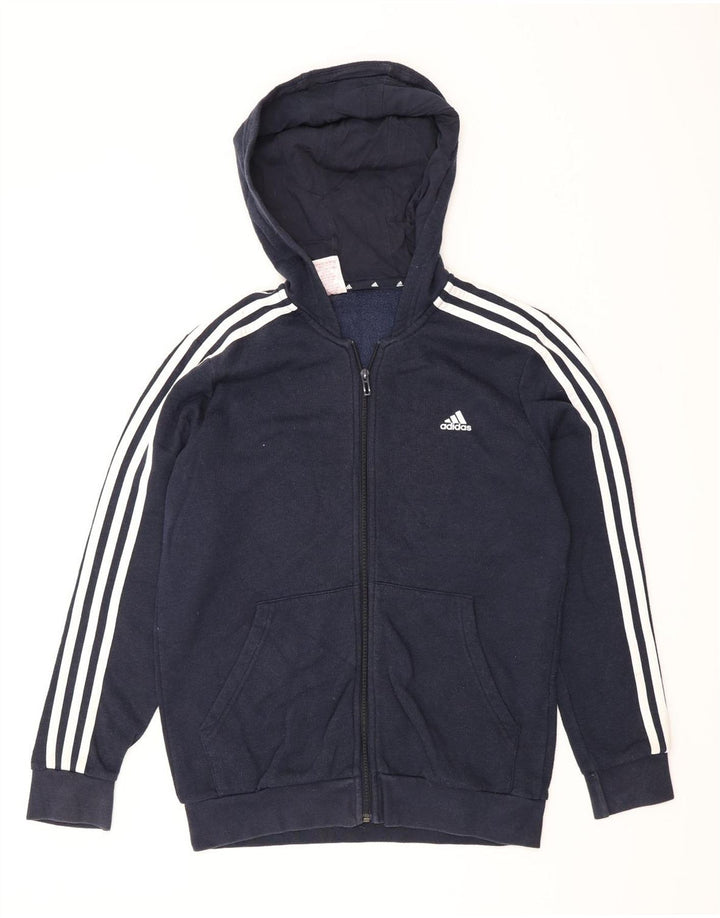 Ανδρικό πουλόβερ με κουκούλα με φερμουάρ Adidas Small Navy Blue