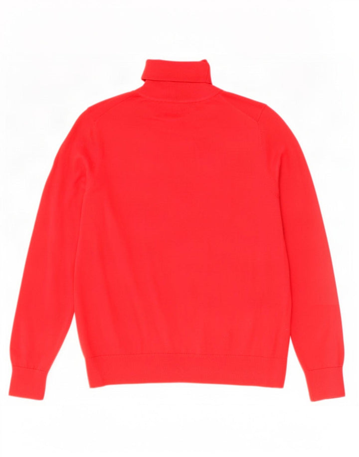 Marks & Spencer Γυναικείο πουλόβερ με ρολό λαιμόκοψη UK 12 Medium Red