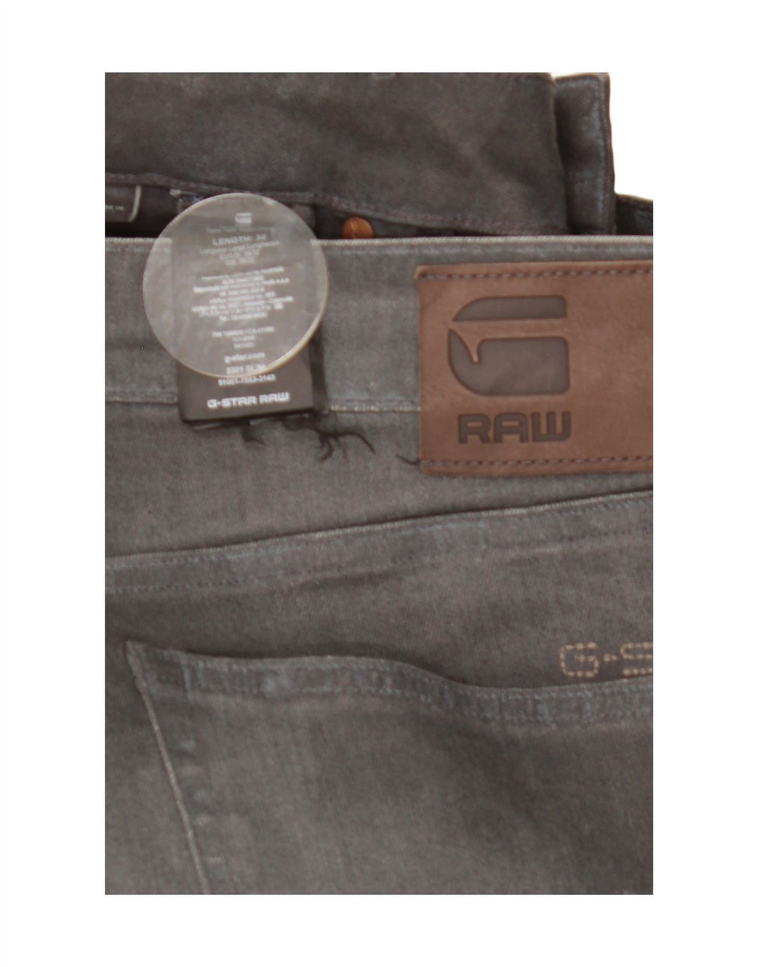 Ανδρικό Slim Jeans G-Star W38 L32 Γκρι βαμβακερό