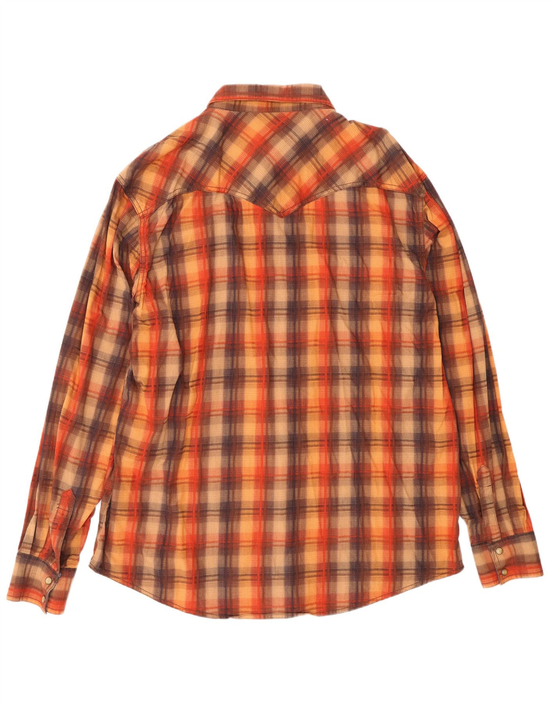 Ανδρικό ρετρό πουκάμισο Wrangler 2XL καφέ βαμβακερό