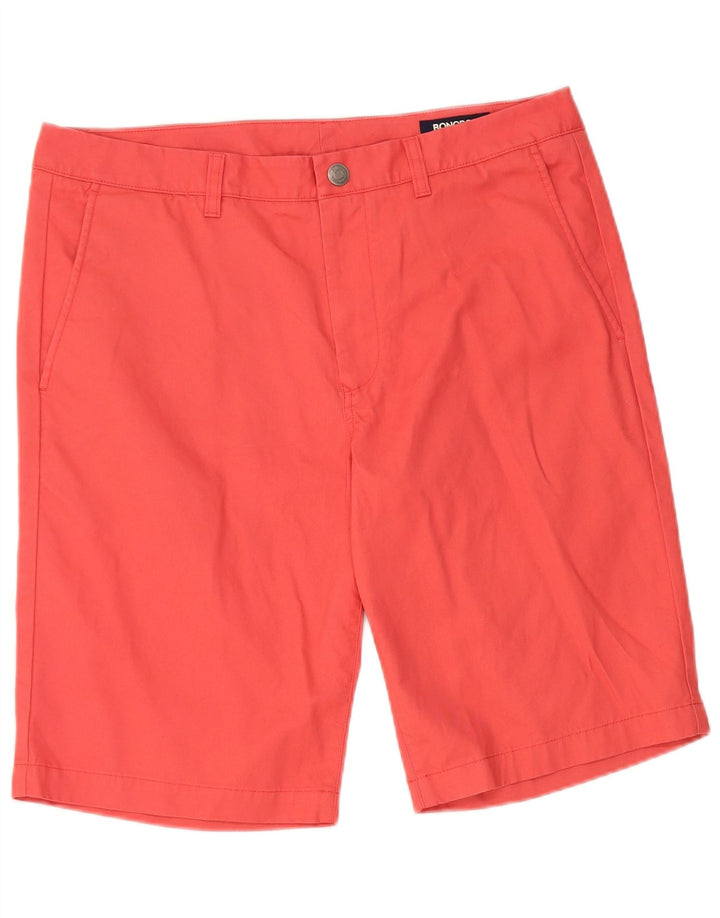 Ανδρικό σορτς Chino BONOBOS W34 μεγάλο ροζ βαμβακερό