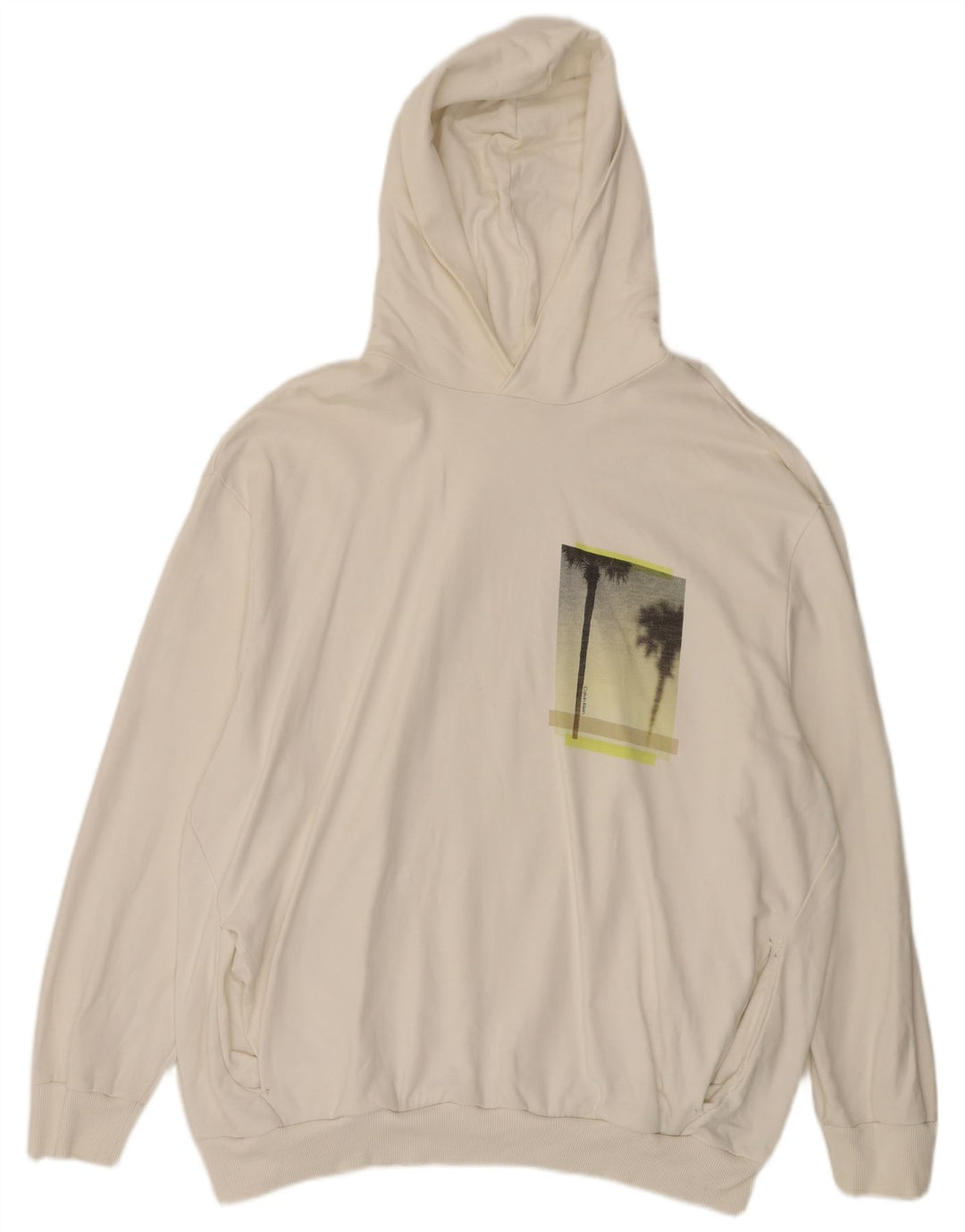 Calvin Klein Ανδρικό γραφικό κουκούλα 3XL, βαμβακερό