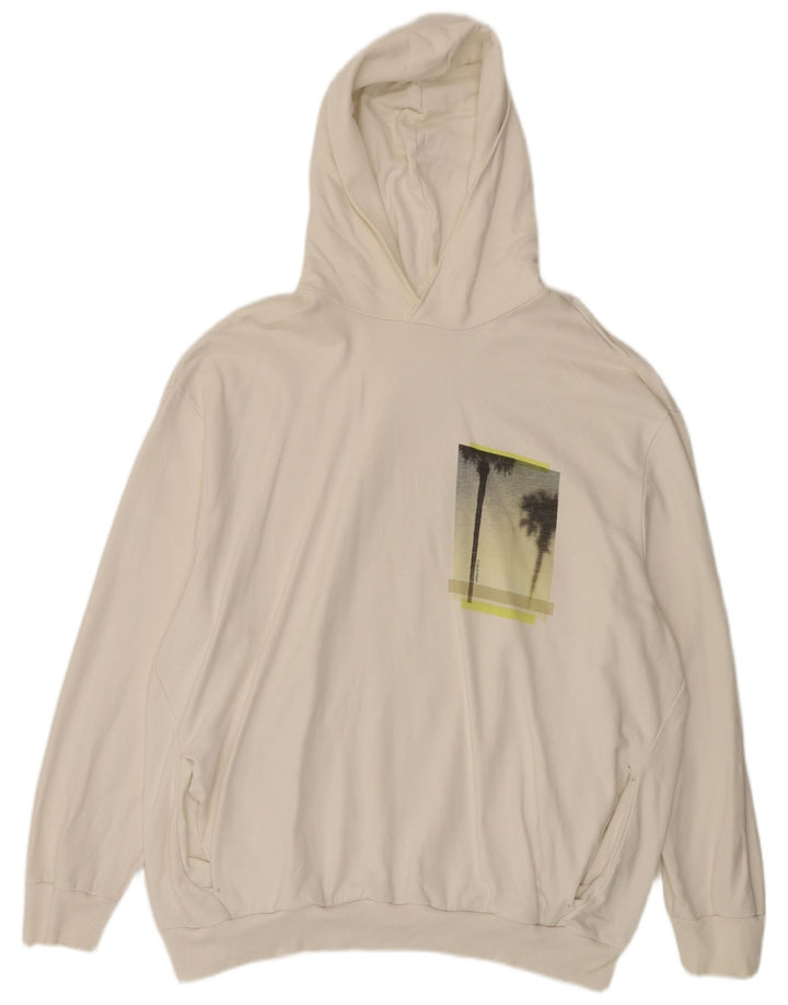 Calvin Klein Ανδρικό γραφικό κουκούλα 3XL, βαμβακερό