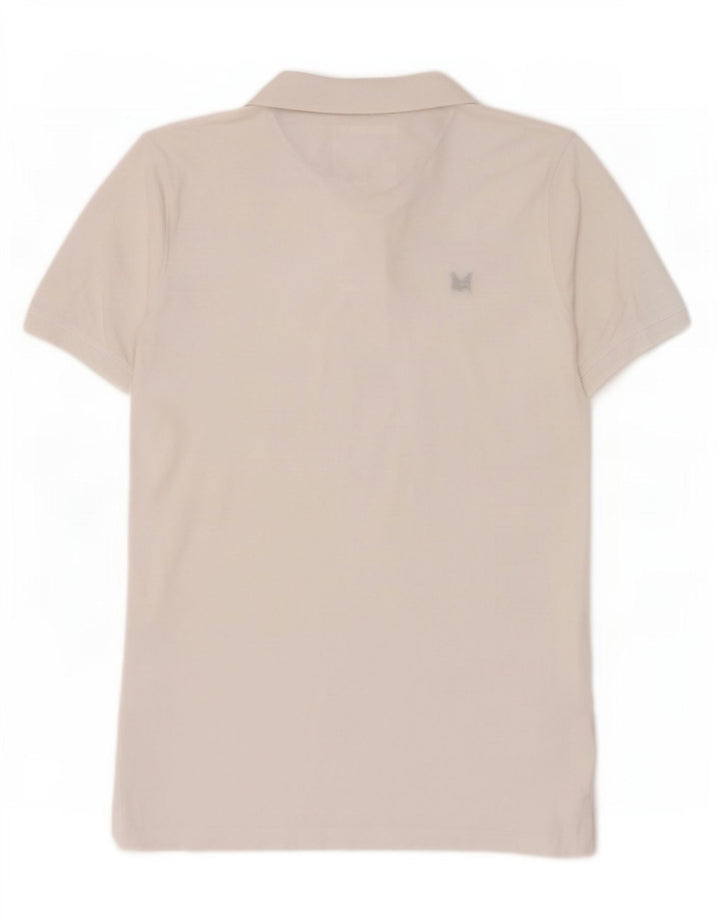 Ανδρικό μπλουζάκι πόλο Crew Clothing, μεσαίο λευκό βαμβακερό