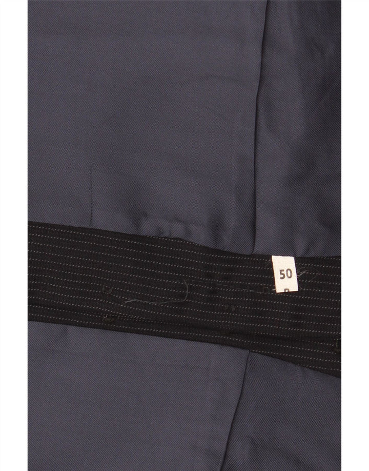 Vintage Ανδρικό Γιλέκο IT 50 Medium Navy Blue Pinstripe