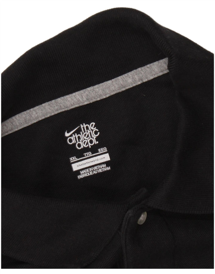 Ανδρικό μπλουζάκι πόλο Nike 2XL μαύρο