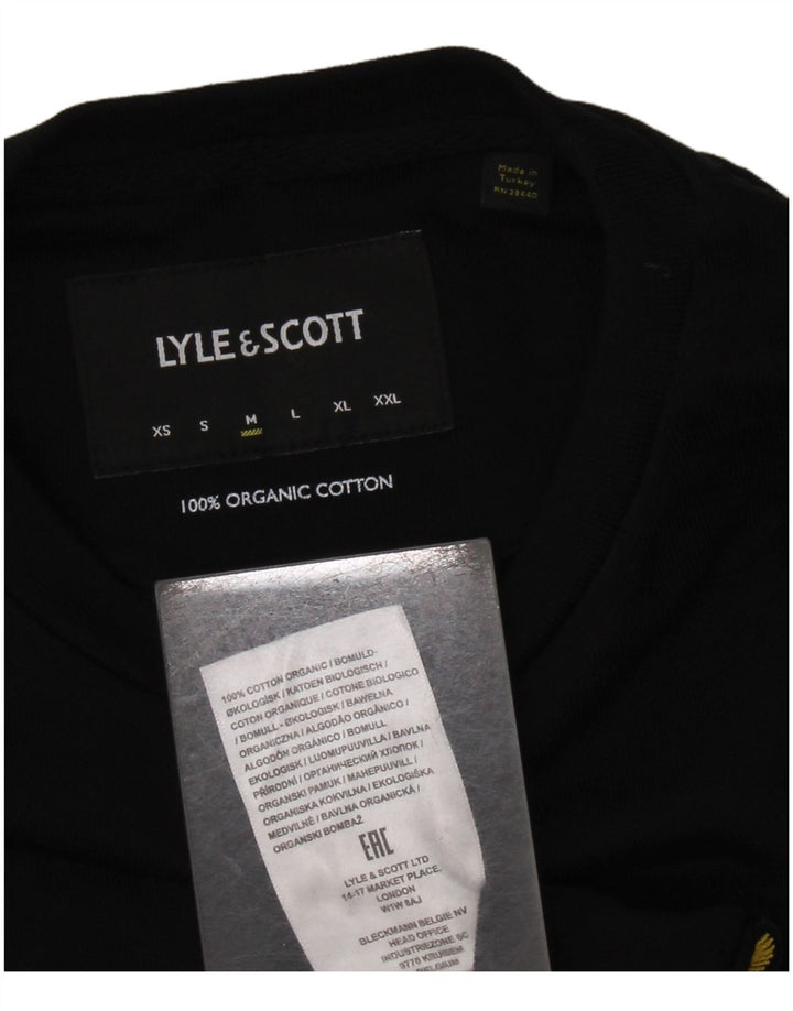 Ανδρικό φούτερ LYLE & SCOTT Jumper Μεσαίο μαύρο βαμβακερό