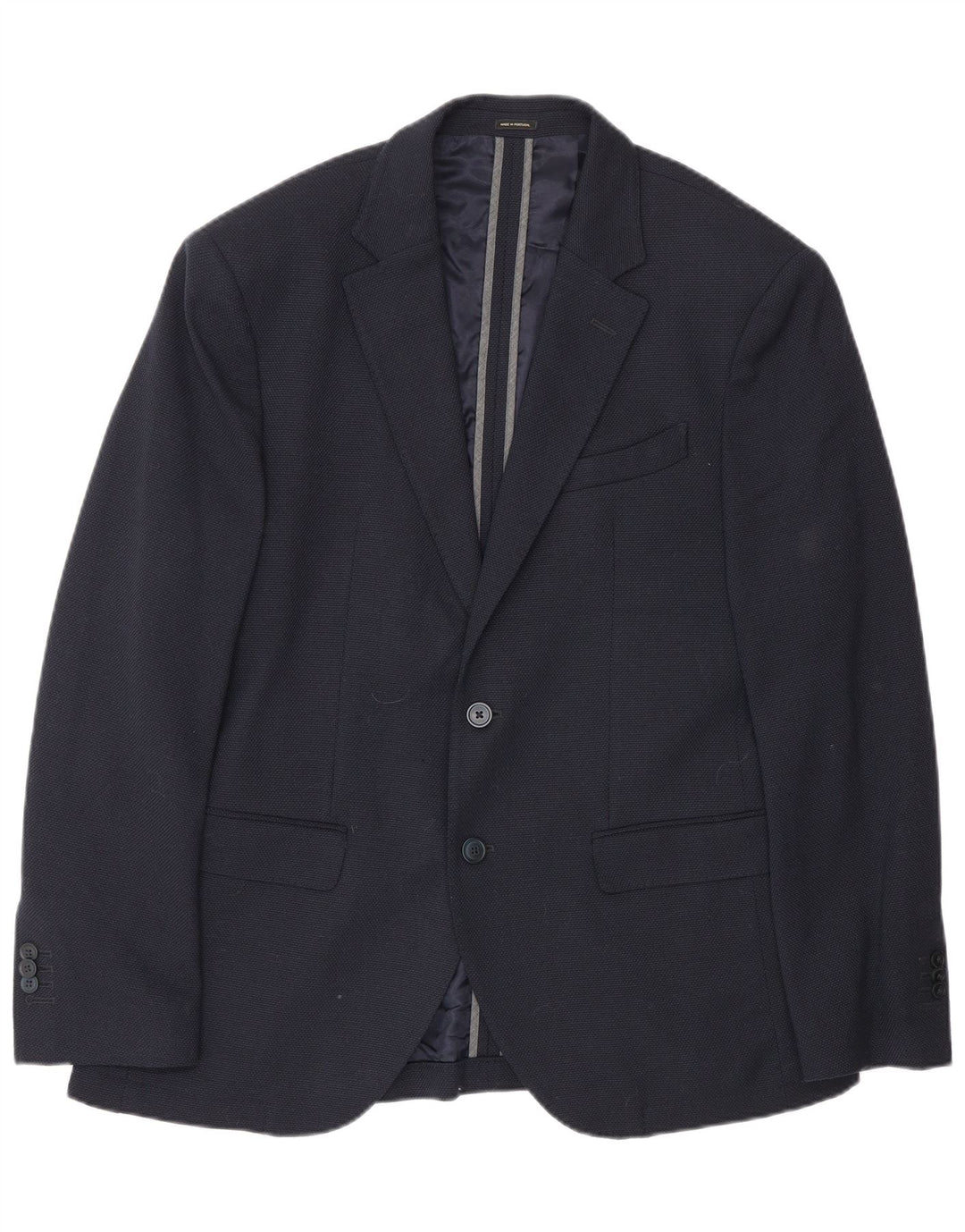 Massimo Dutti Ανδρικό σακάκι μπλέιζερ με 2 κουμπιά EU 50 Medium Navy Blue Wool