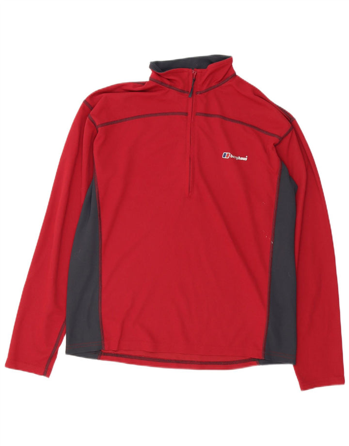 Ανδρική φόρμα πουλόβερ με φερμουάρ Berghaus Top Medium Red Colourblock