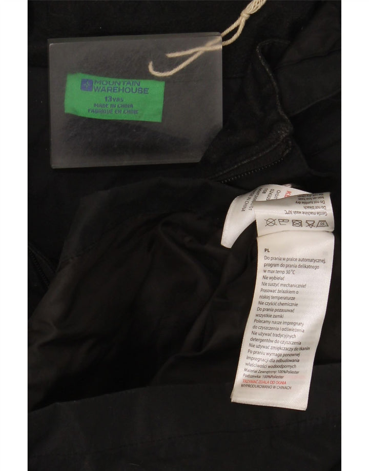 Mountain Warehouse Boys Hooded Windbreaker Jacket 12-13 Years Μαύρο
