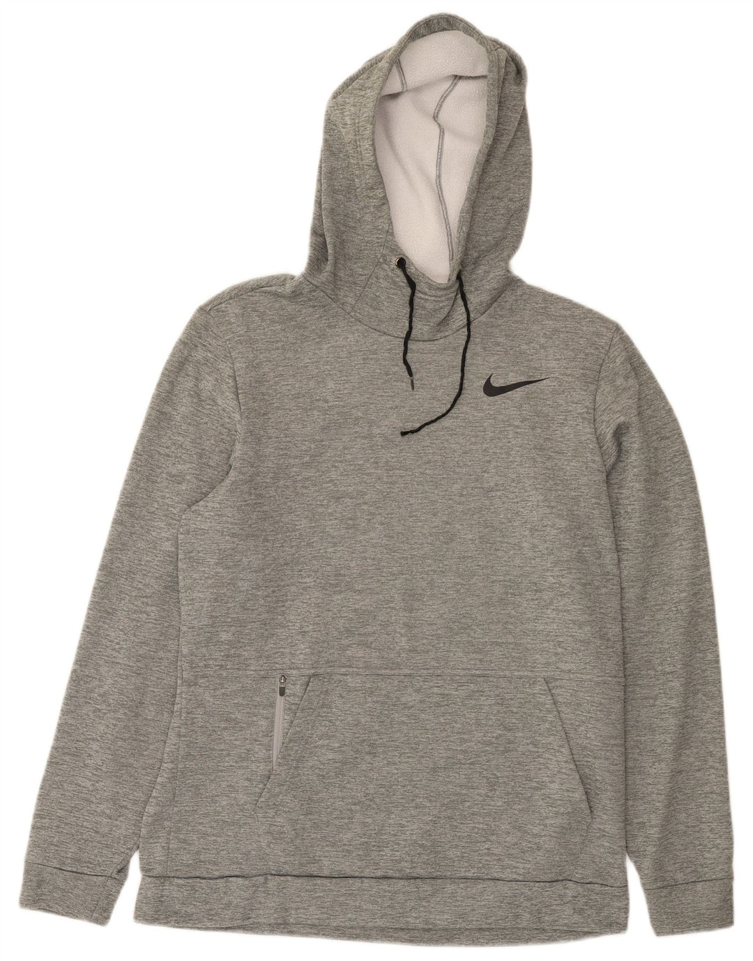 Nike Ανδρικό Dri Fit Standard Fit Jumper με κουκούλα μεσαίου γκρι πολυεστέρας
