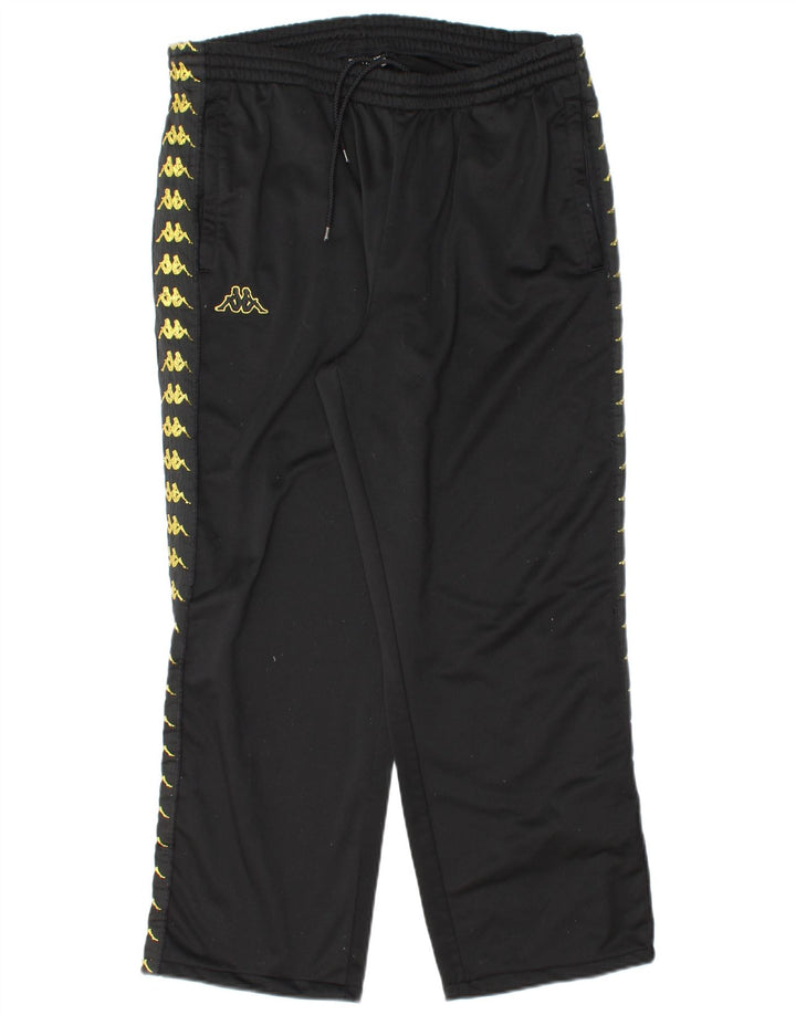 KAPPA Ανδρική φόρμα γραφικής φόρμας παντελόνι Joggers XL μαύρο πολυεστέρα