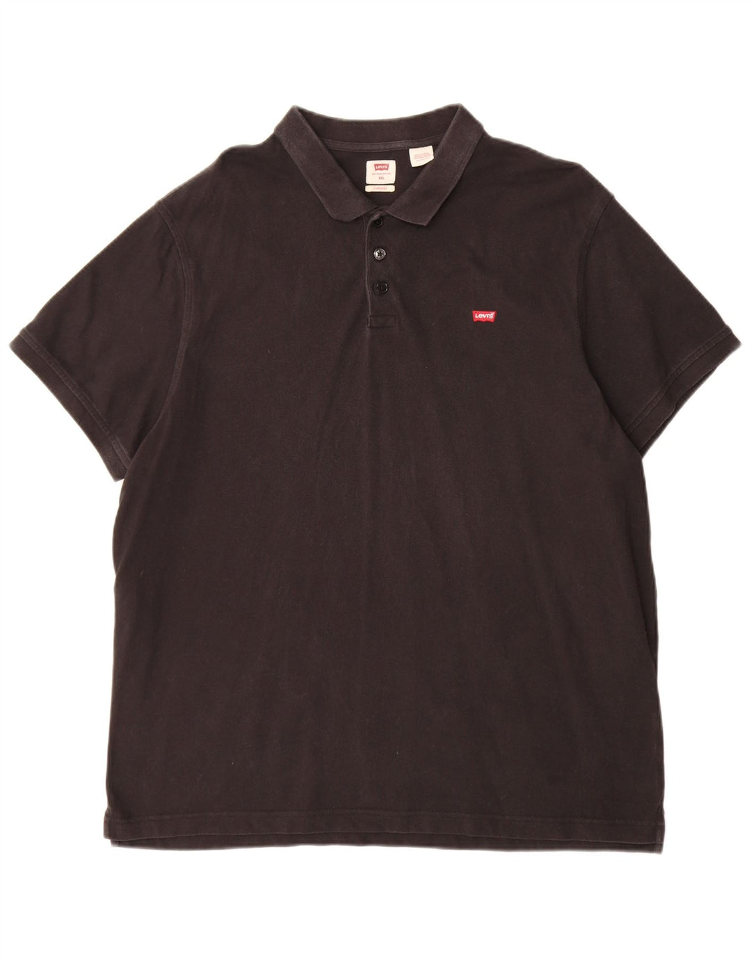 Ανδρικό πουκάμισο Levi's Standard Polo 2XL μαύρο βαμβακερό