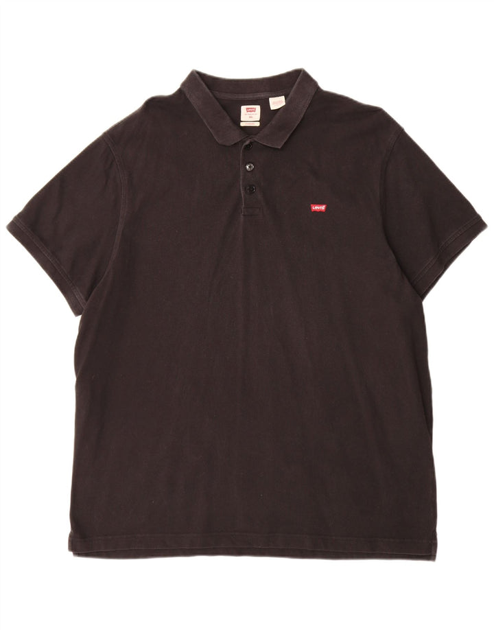 Ανδρικό πουκάμισο Levi's Standard Polo 2XL μαύρο βαμβακερό