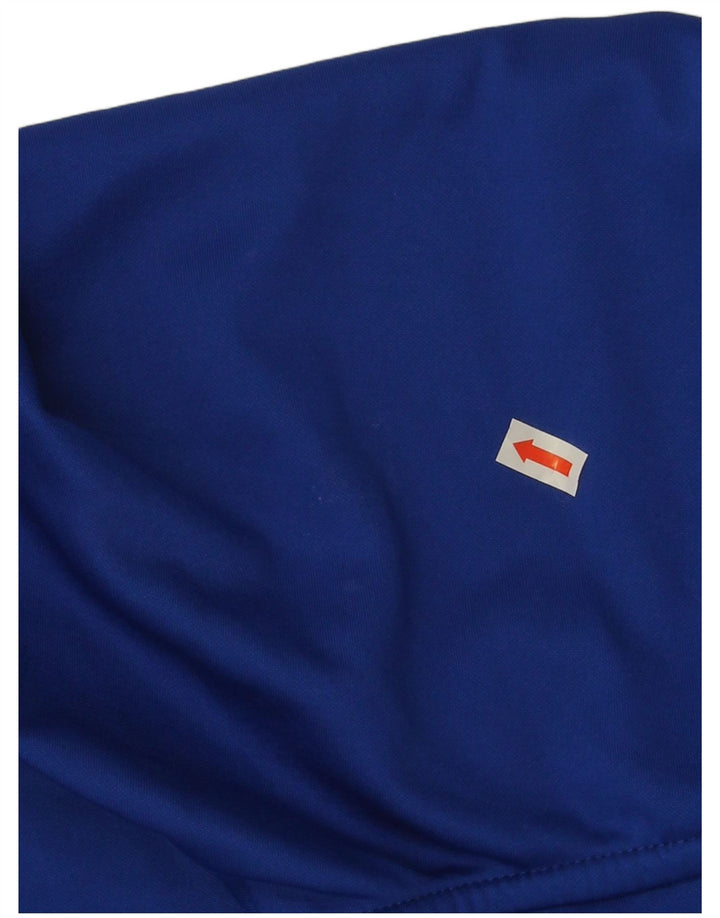 Ανδρικό φούτερ Lotto με φερμουάρ με λαιμόκοψη μεγάλο μπλε πολυεστέρα