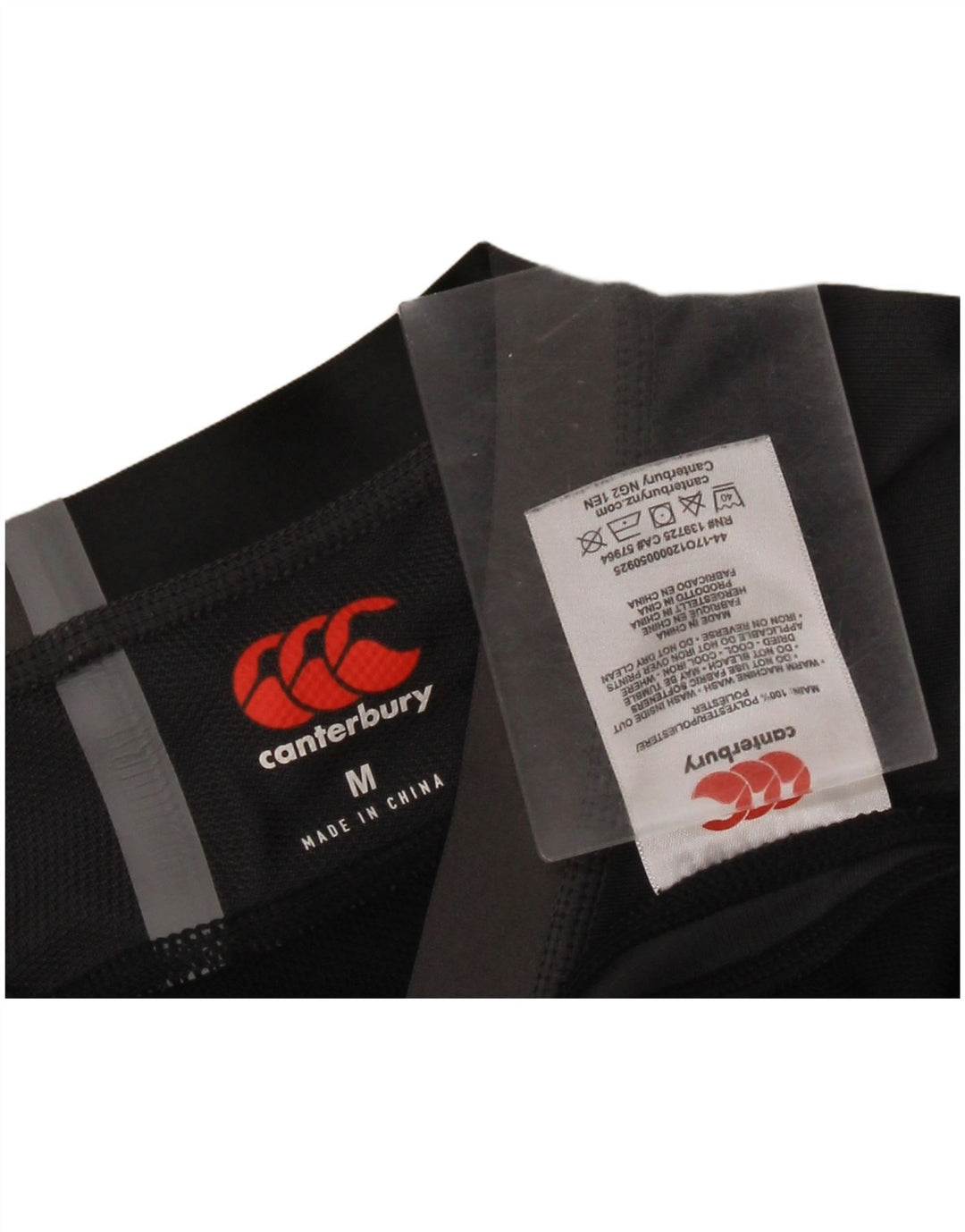 Ανδρικό γραφικό T-Shirt Canterbury Top Medium Black Colorblock Πολυεστέρας