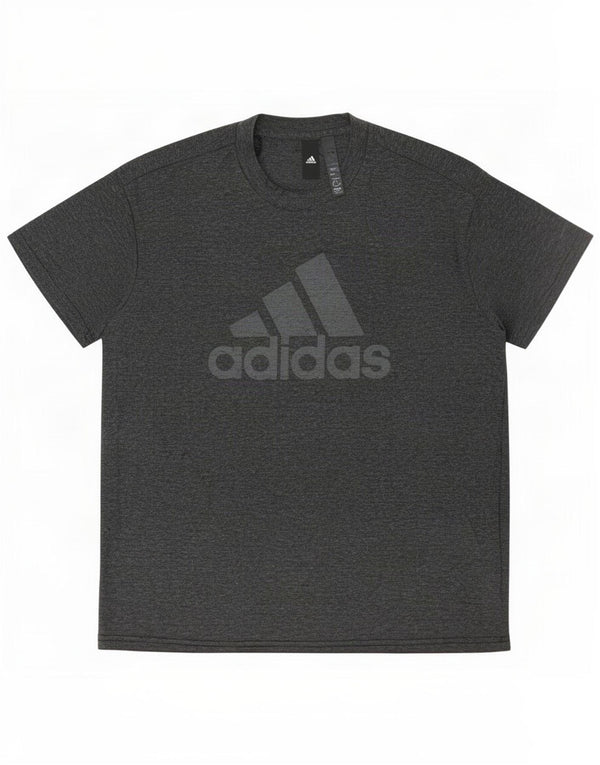 Γυναικείο γραφικό T-Shirt Adidas Top UK 16/18 Large Grey Polyester