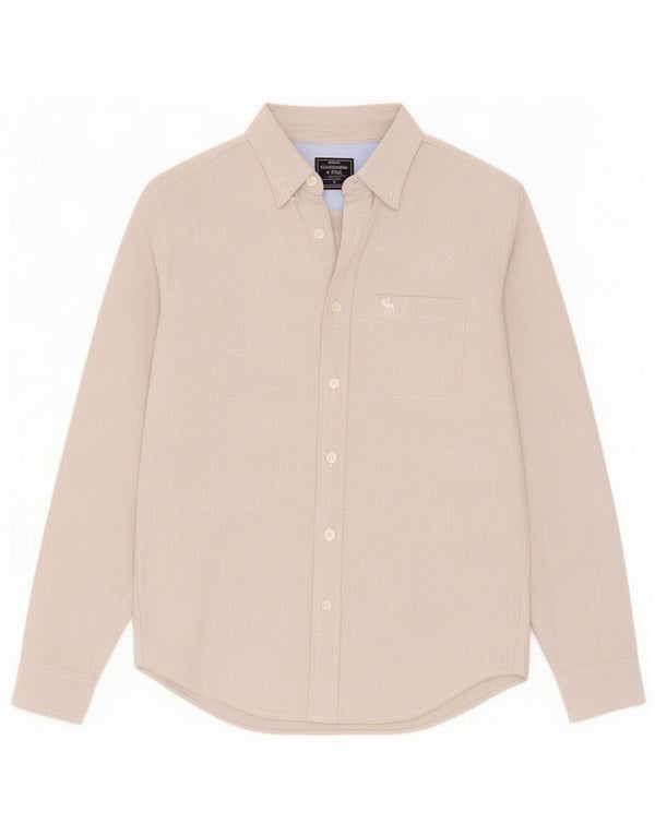 Ανδρικό πουκάμισο Abercrombie & Fitch Medium Grey Cotton