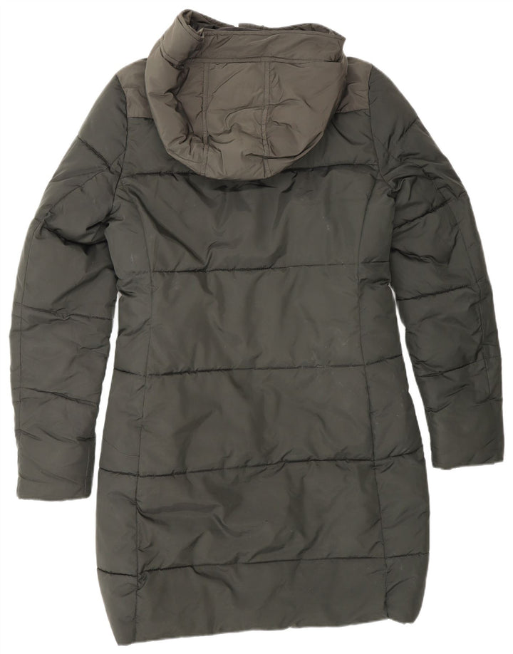 G-STAR Γυναικείο παλτό με κουκούλα UK 10 Small Green Colourblock Polyester