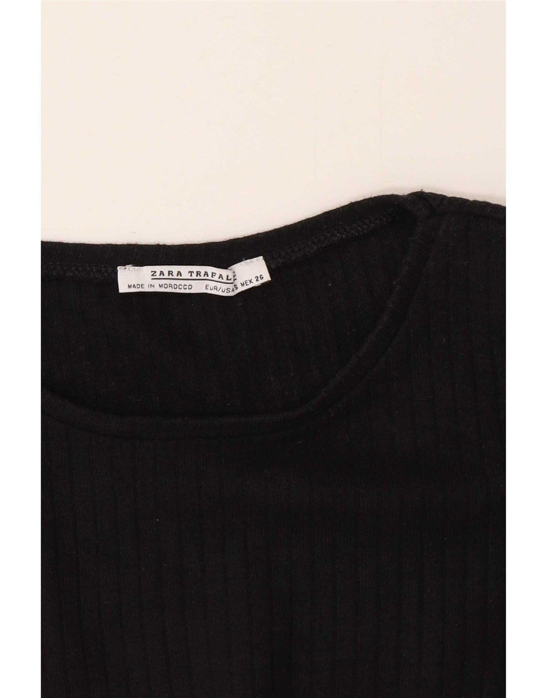 Zara Γυναικείο τοπ Trafaluc μακρυμάνικο UK 10 Small Black