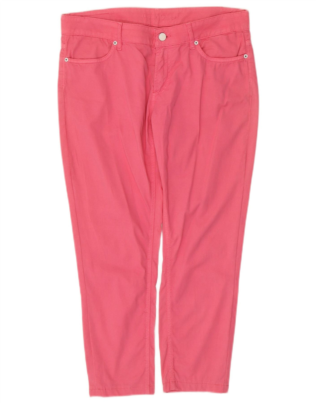 ESCADA Γυναικείο Slim Cropped Παντελόνι EU 38 Medium W34 L24 Ροζ βαμβακερό
