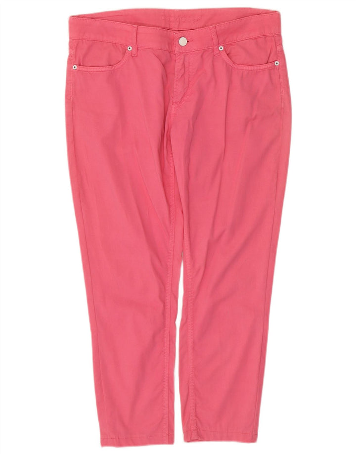 ESCADA Γυναικείο Slim Cropped Παντελόνι EU 38 Medium W34 L24 Ροζ βαμβακερό
