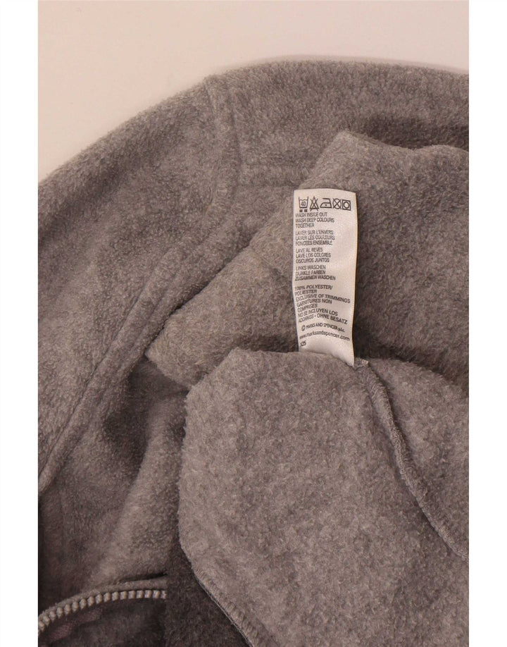 Marks & Spencer Γυναικείο Fleece Jacket UK 12 Medium Grey Polyester