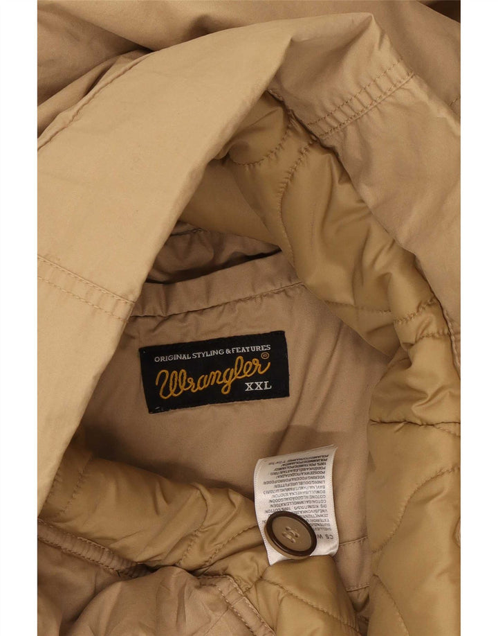 Ανδρικό μπουφάν Parka με κουκούλα Wrangler UK 44 2XL Beige Polyamide