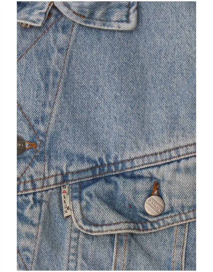 Vintage Ανδρικό Τζιν Gilet UK 36 Small Blue