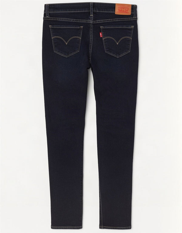 Levi's Womens 711 Skinny Jeans W28 L30 Navy Blue Cotton