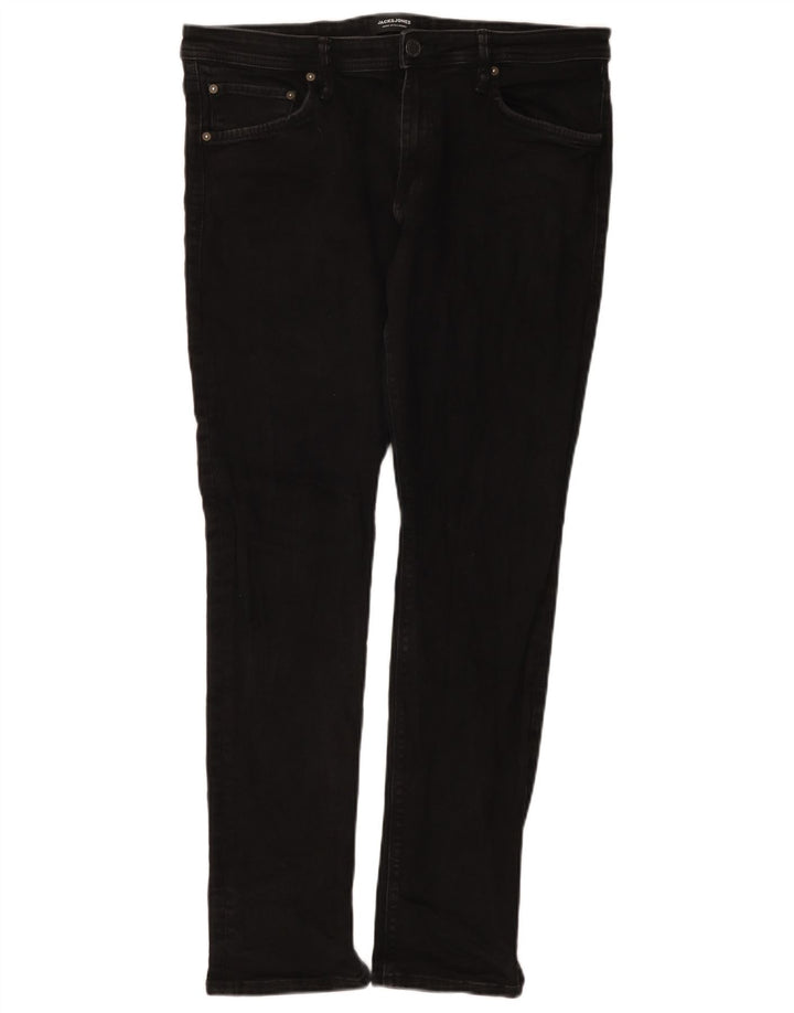 Jack & Jones Ανδρικό Slim Jeans W36 L32 Μαύρο βαμβακερό