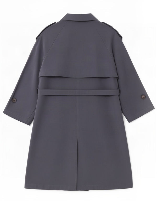 Zara γυναικεία καμπαρντίνα με 3/4 μανίκια UK 10 Small Grey