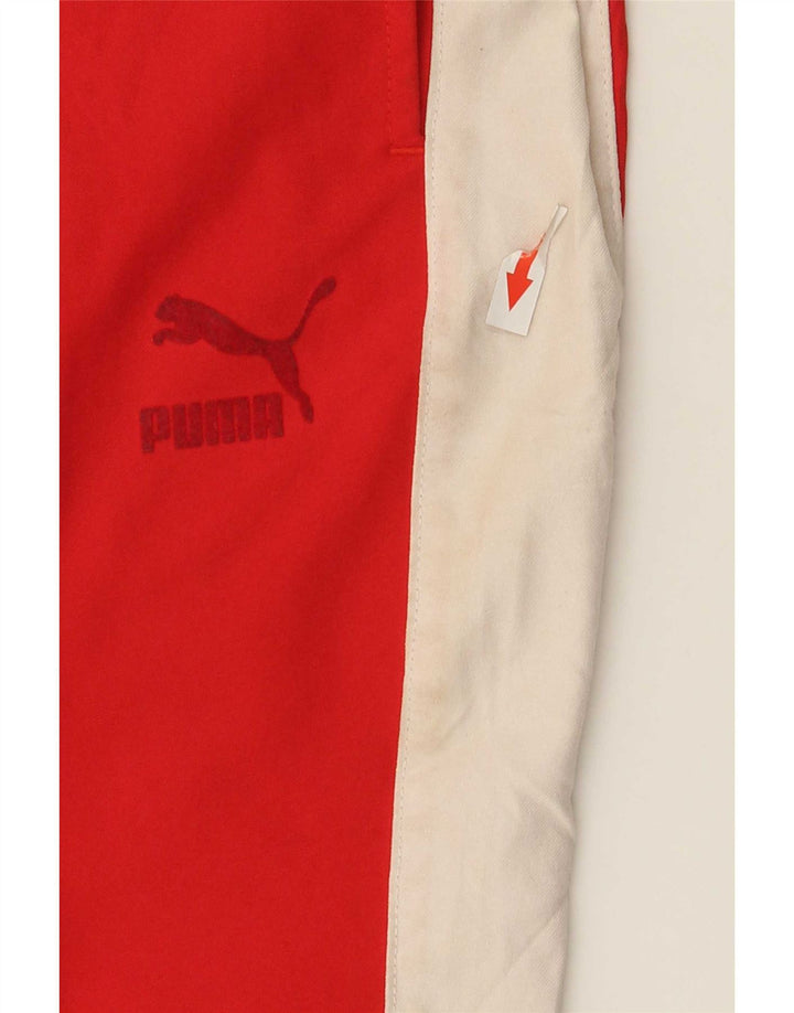 Γυναικεία αθλητική φόρμα Puma Παντελόνι UK 12 μεσαίου κόκκινου χρώματος πολυεστέρας