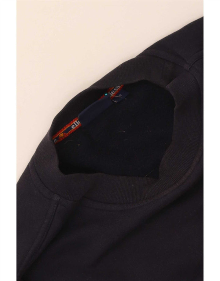 Ellesse Γυναικείο γραφικό υπερμεγέθη φούτερ Jumper UK 10 Small Navy Blue