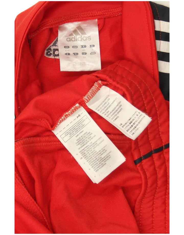 Ανδρική φόρμα Adidas Top Jacket UK 42/44 Μεγάλο κόκκινο χρώμα πολυεστέρα