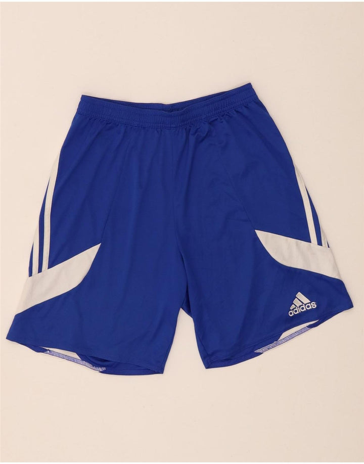 Ανδρικό αθλητικό σορτς Adidas Climalite Small Blue Colourblock Πολυεστέρας