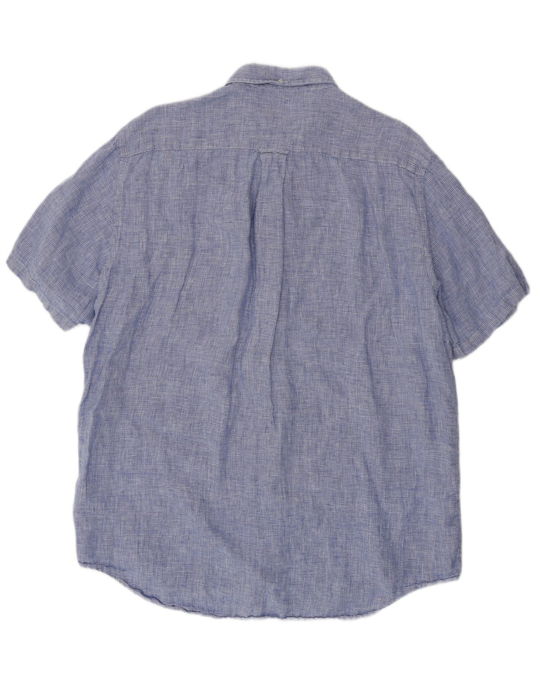 Ανδρικό κοντομάνικο πουκάμισο GANT 45/46 2XL λινό Houndstooth