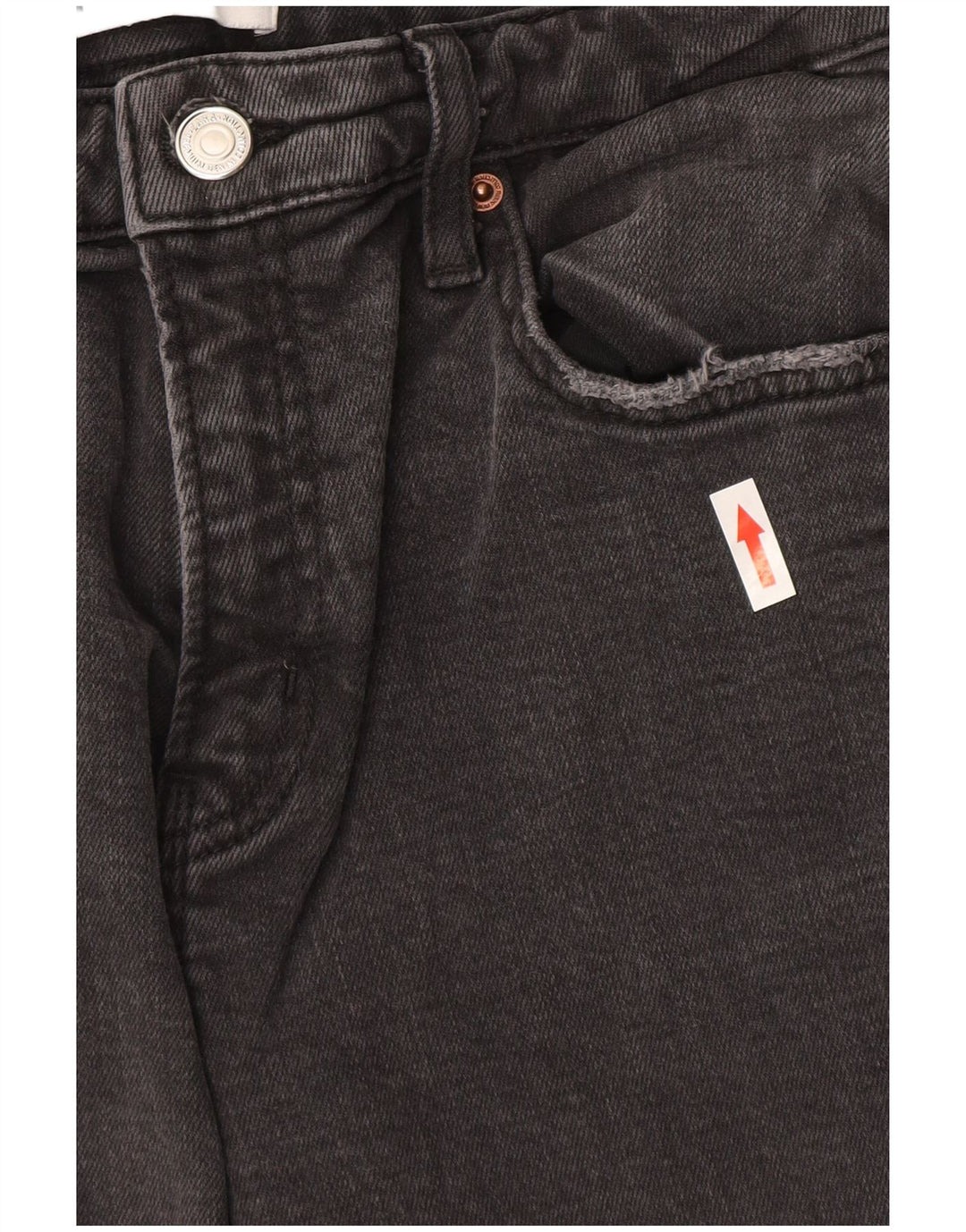 Zara Γυναικείο Straight Jeans EU 40 Medium W30 L26 Γκρι βαμβακερό