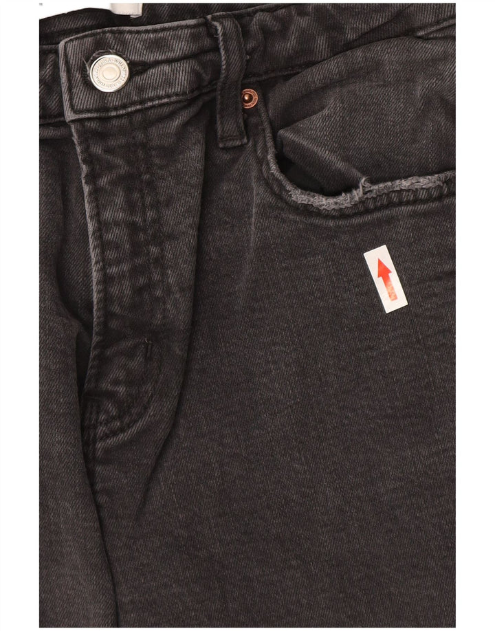 Zara Γυναικείο Straight Jeans EU 40 Medium W30 L26 Γκρι βαμβακερό