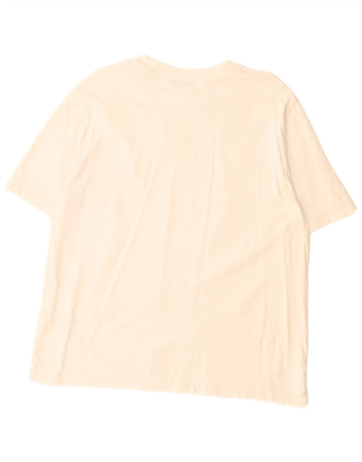 Zara Γυναικείο T-Shirt Top UK 14 Μεσαίο λευκό βαμβακερό