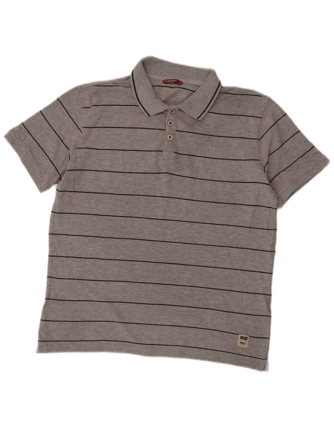 Carrera Ανδρικό πουκάμισο Polo Large Grey ριγέ