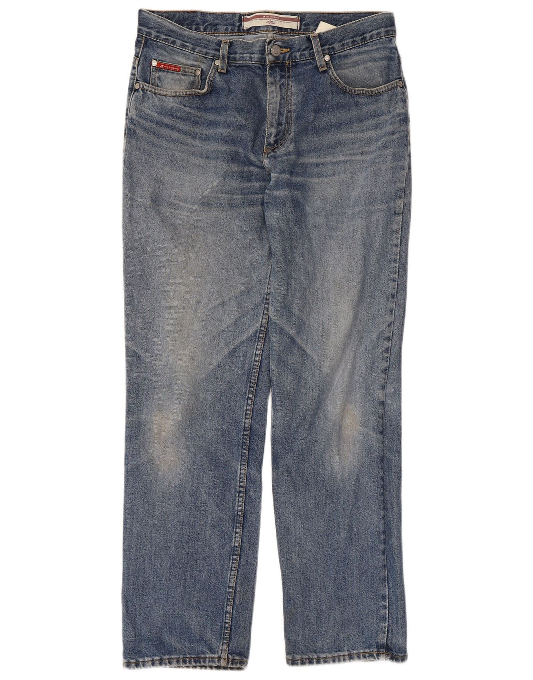 Lee Mens Straight Jeans W32 L30 Μπλε Βαμβακερό