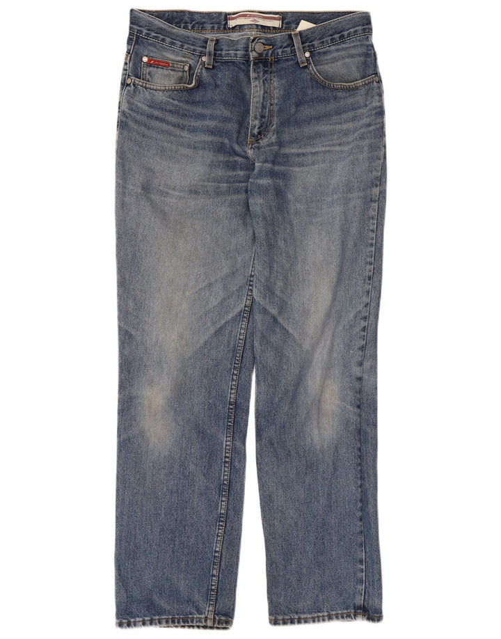 Lee Mens Straight Jeans W32 L30 Μπλε Βαμβακερό