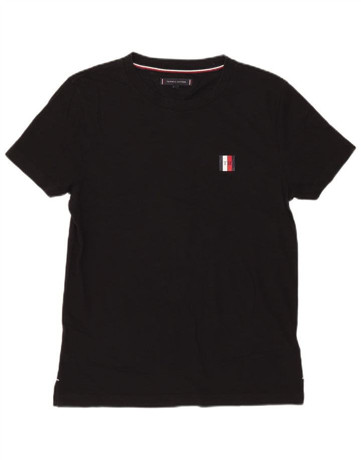 Ανδρικό T-Shirt Tommy Hilfiger Top Μεσαίο μαύρο βαμβακερό