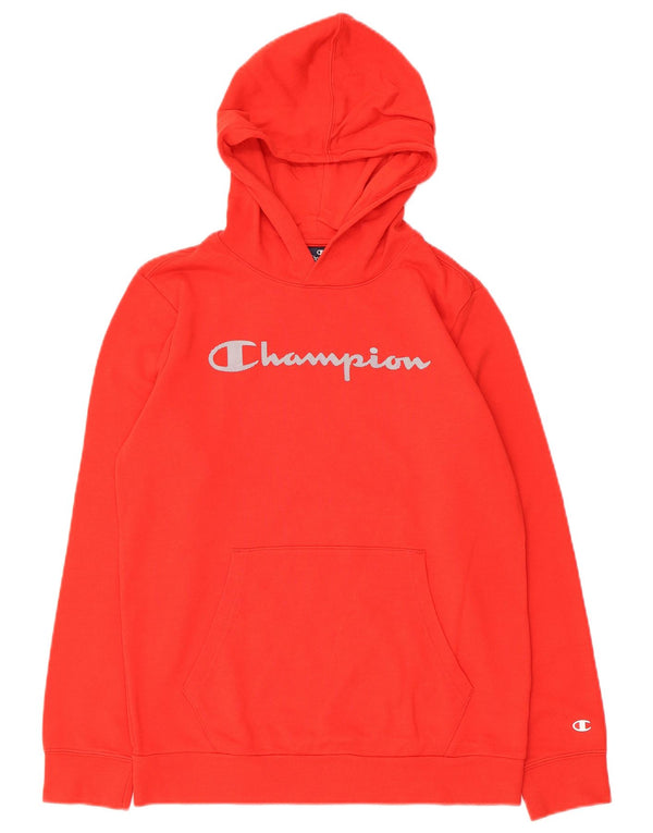 Champion Boys Graphic Hoodie Jumper 13-14 Years XL Red