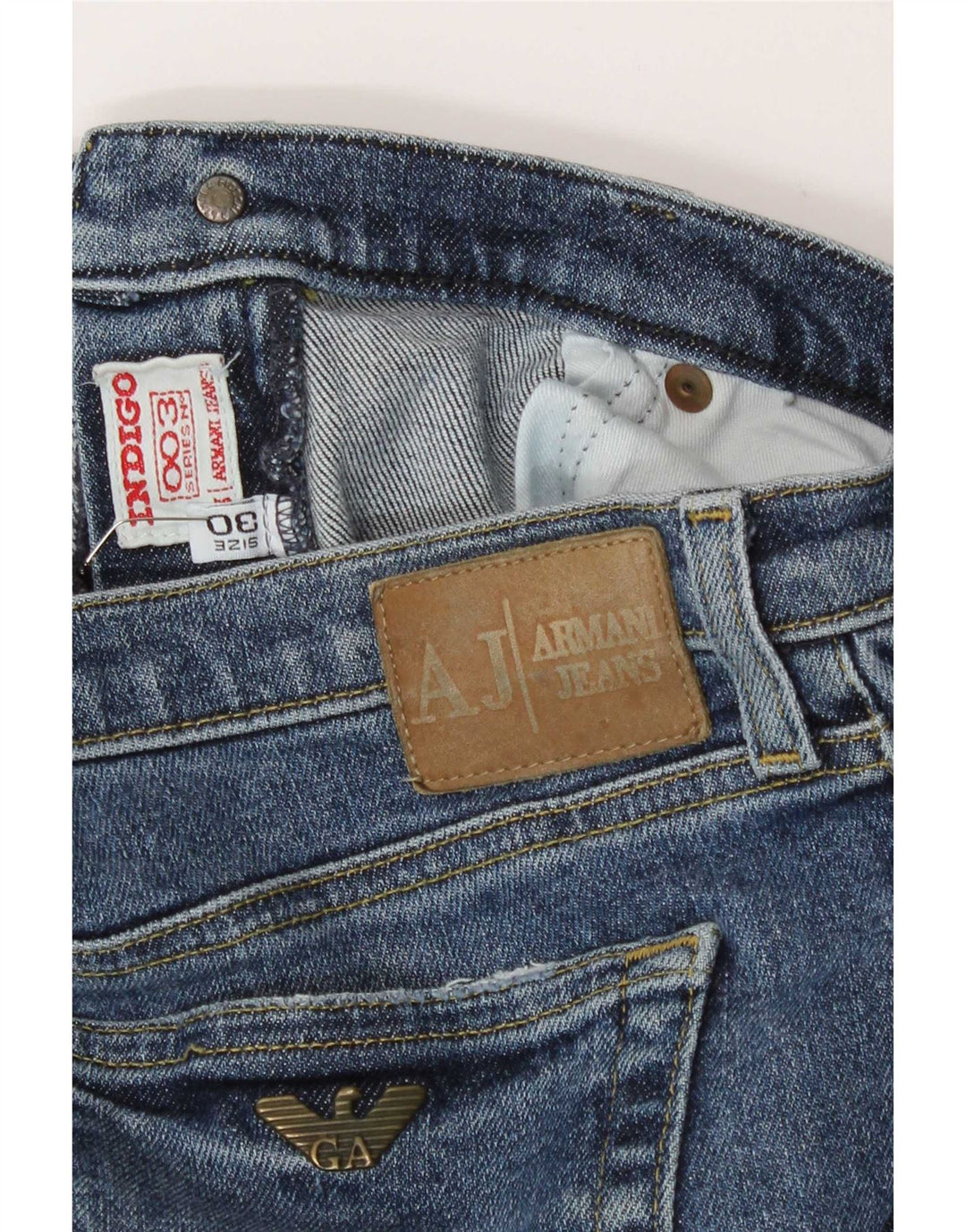 Armani Ανδρικό Τζιν μποτάκι W30 L29 Μπλε βαμβακερό