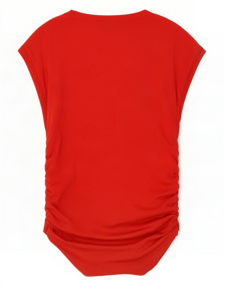 Zara Γυναικεία Μπλούζα Τοπ UK 10 Small Red